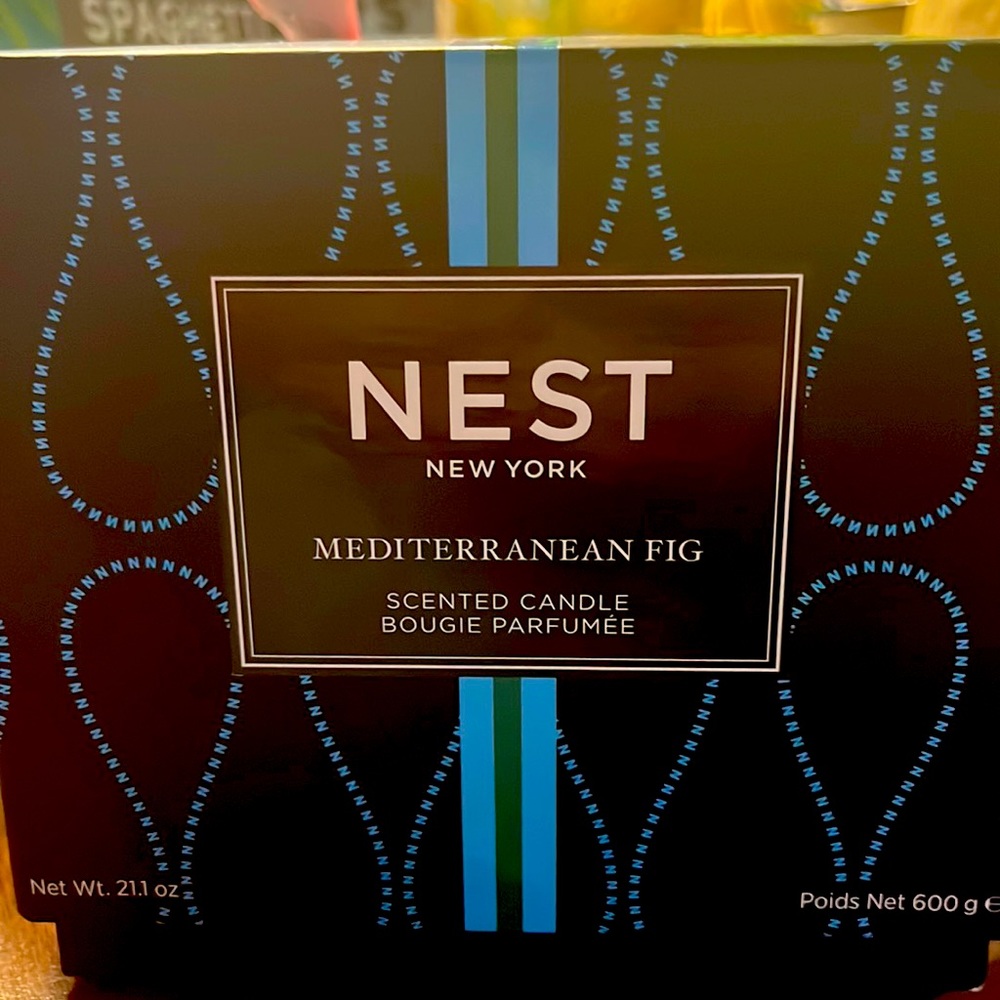NIB NEST New York Mediterranean Fig 3 wick scented candle BOUGIE PARFUME 21oz